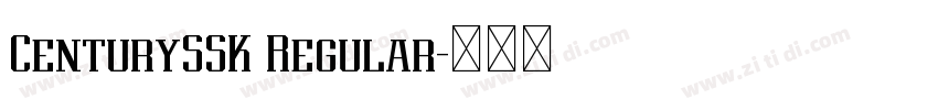 CenturySSK Regular字体转换